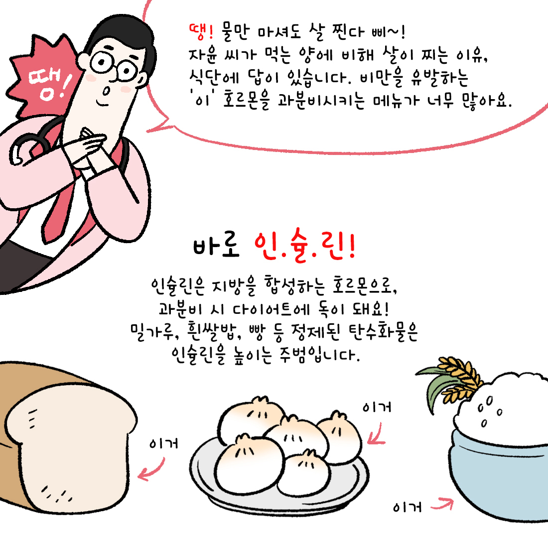 [자윤한의원 여성건강툰] 12화. 조금만 먹어도 살 찌는 이유 (3)