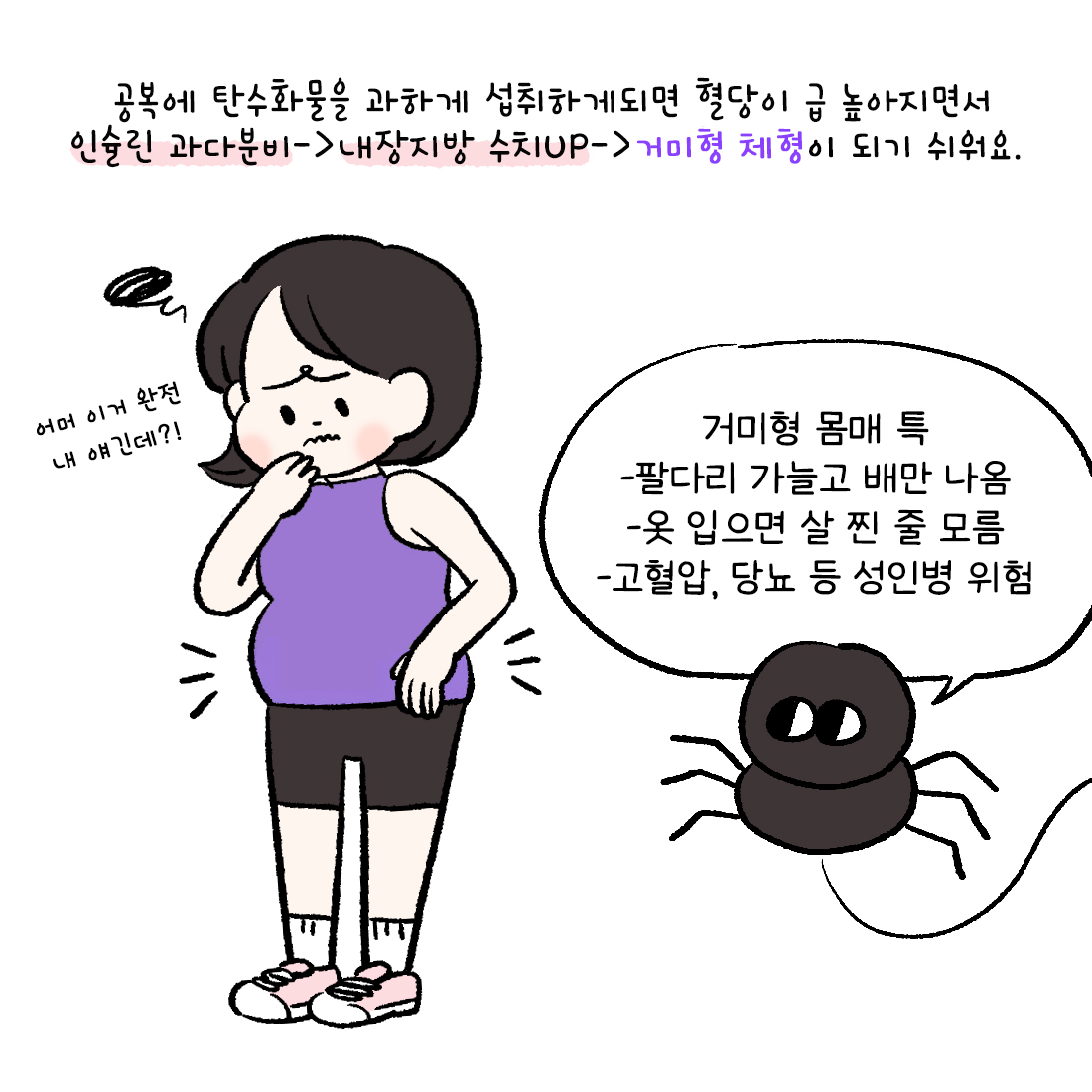 [자윤한의원 여성건강툰] 12화. 조금만 먹어도 살 찌는 이유 (4)
