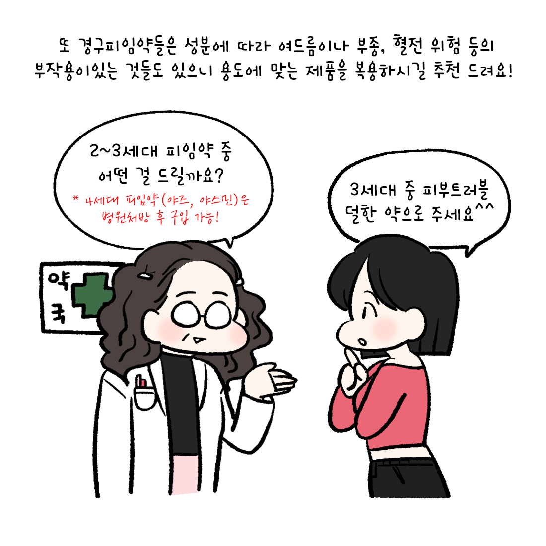 [자윤한의원 여성건강툰] 18화. 피임약 중단 후 출혈은 생리가 아니다? (6)