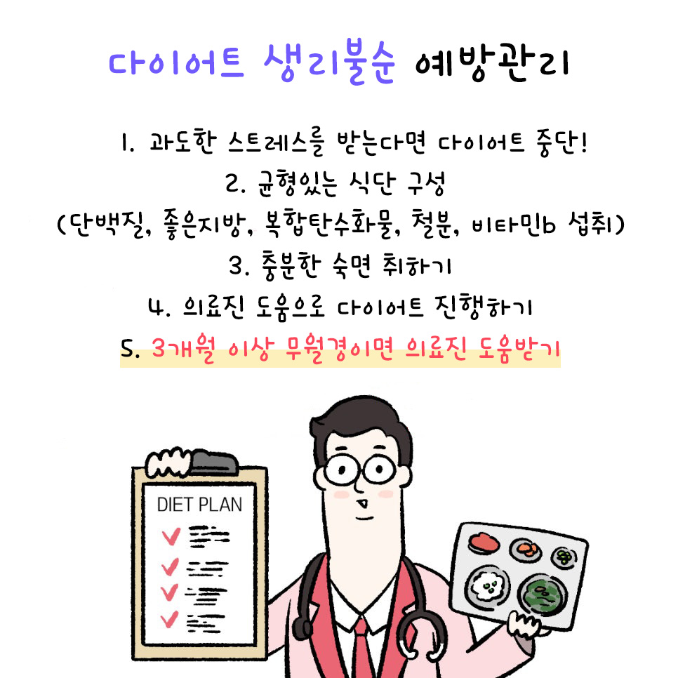[자윤한의원 여성건강툰]다이어트하다가 생리불순? (5)