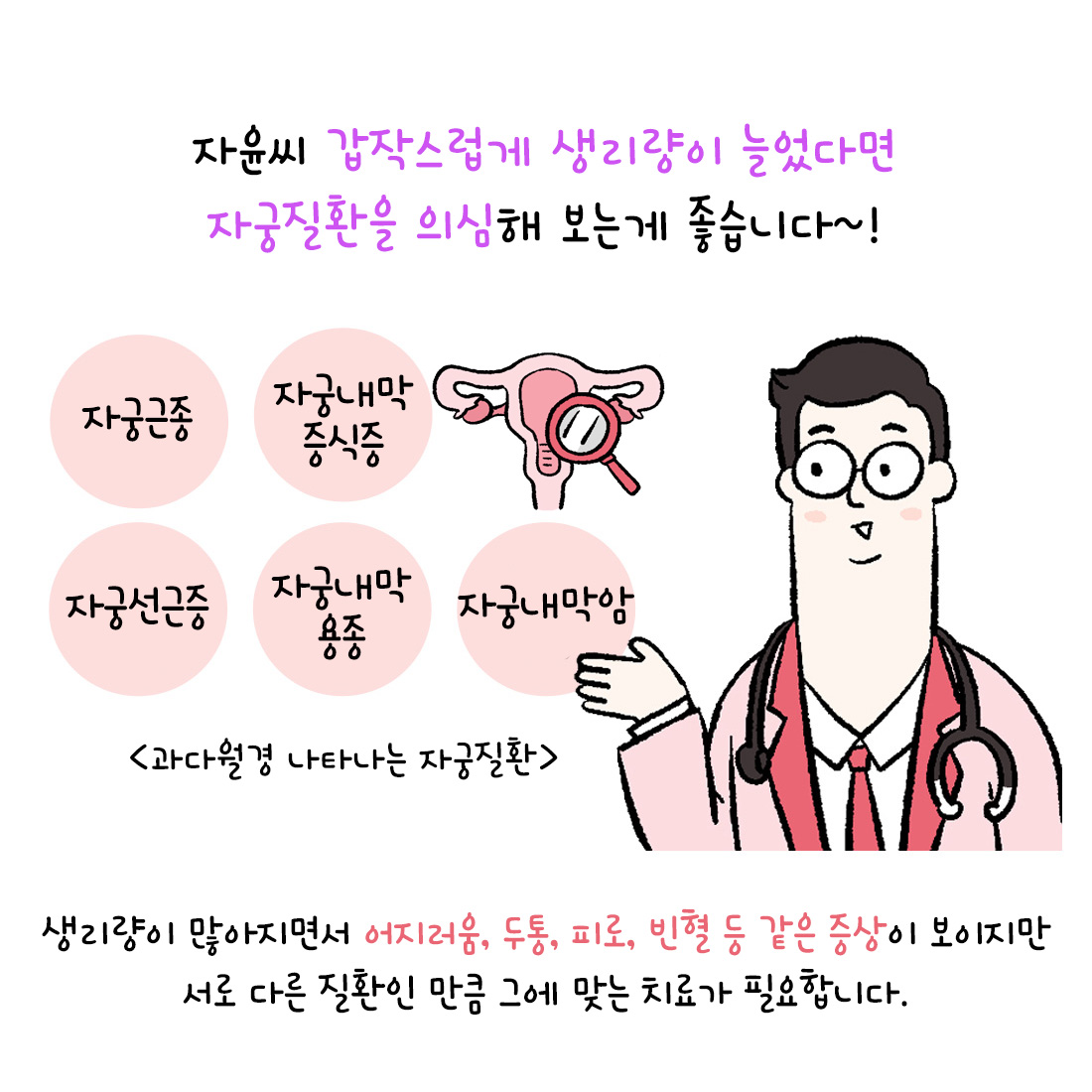 [자윤한의원 여성건강툰]갑작스럽게 생리량이 많아져서 빈혈이 나타나는 이유? (3)