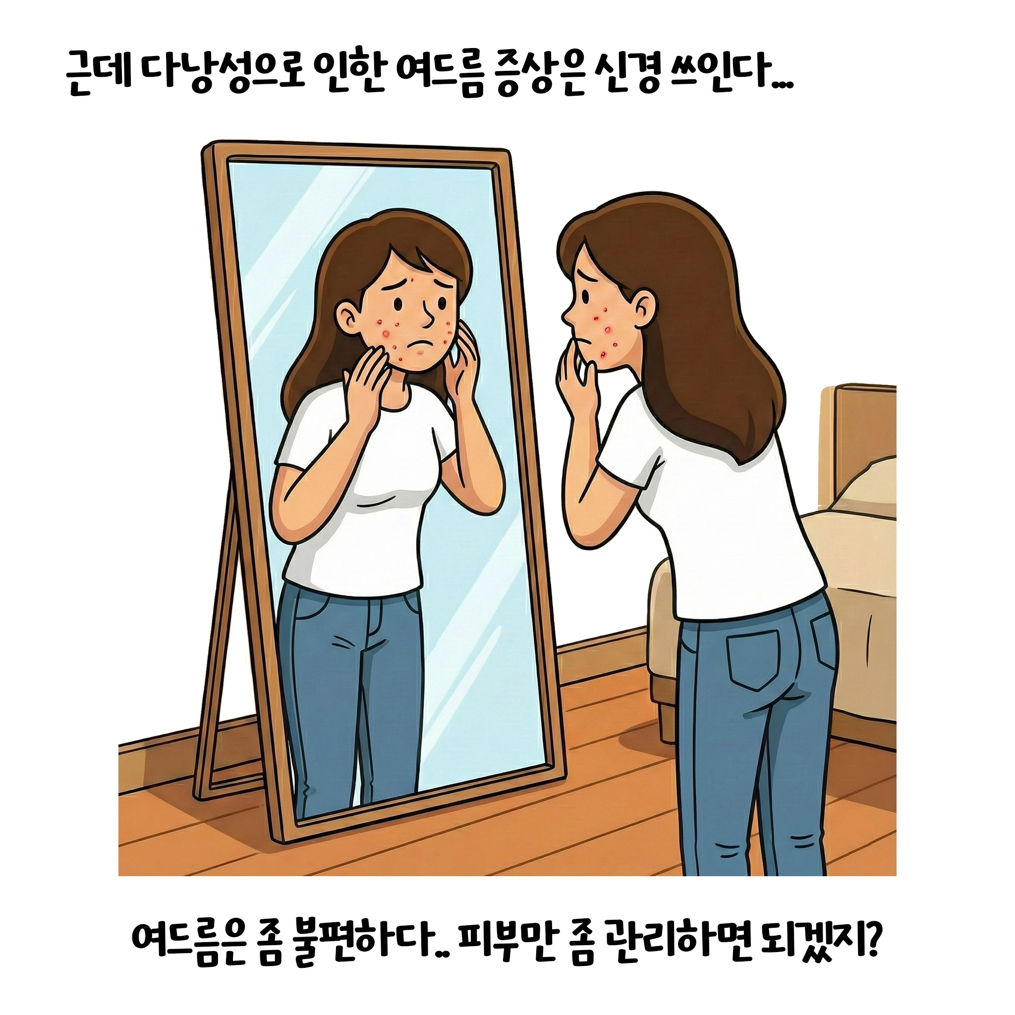 [자윤한의원 여성건강툰]다낭성난소증후군 주의해야 하는 질환 (3)