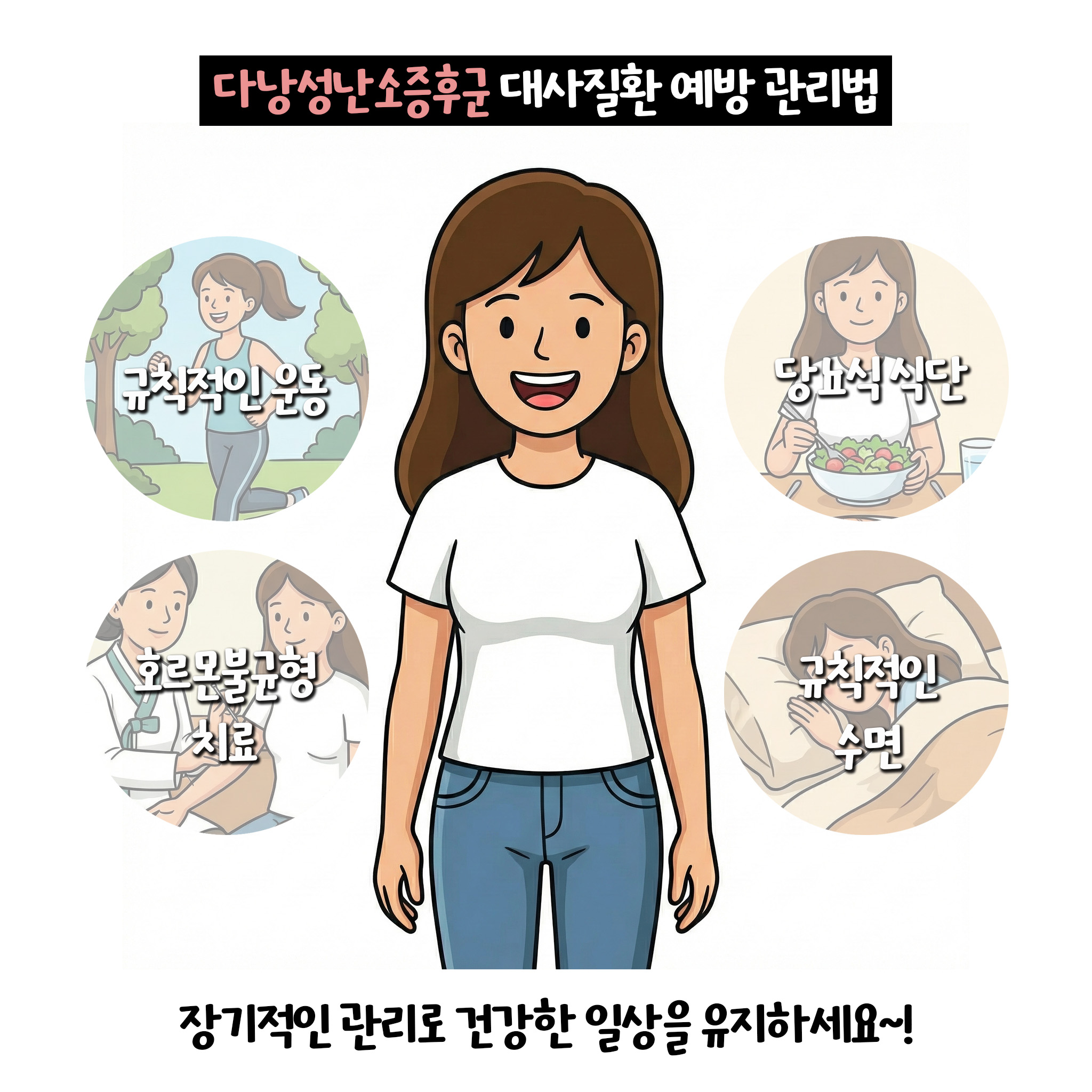 [자윤한의원 여성건강툰]다낭성난소증후군 주의해야 하는 질환 (6)
