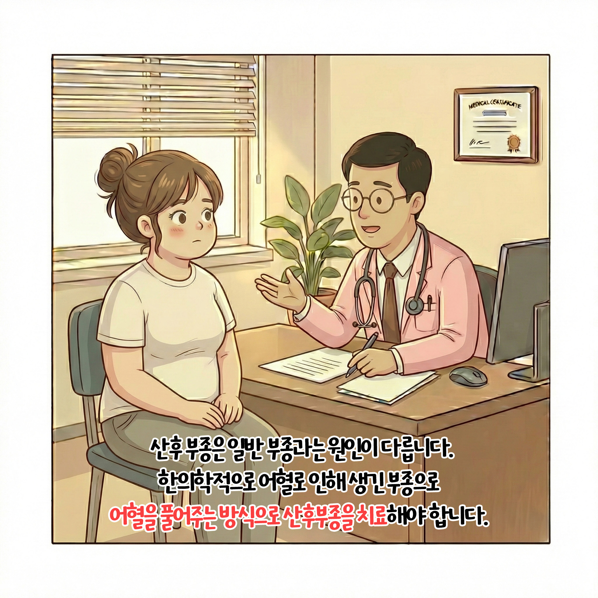 [자윤한의원 여성건강툰]산후 호박즙, 왜 자꾸 살이 늘어날까? (7)