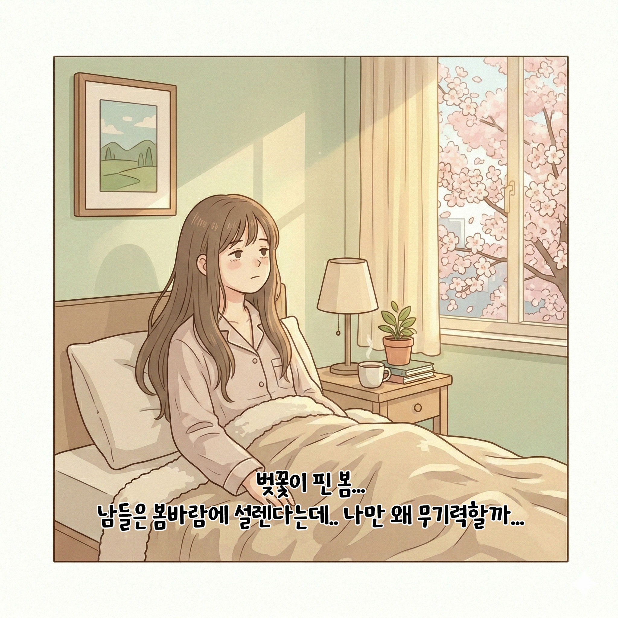 [자윤한의원 여성건강툰]봄,남들은 설레는데 나만 왜 우울할까? (2)