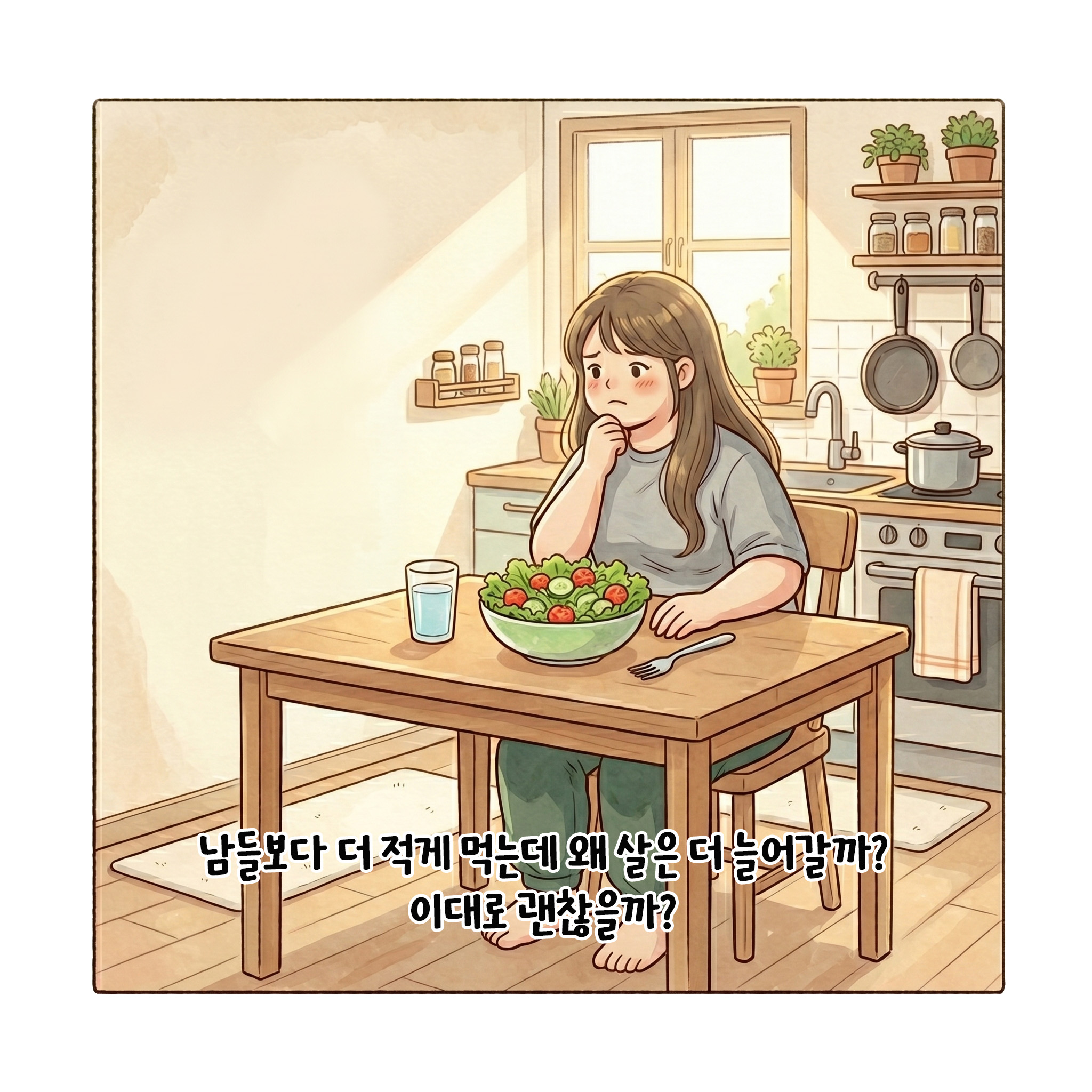 [자윤한의원 여성건강툰]다낭성난소증후군 왜 살이 늘어만 갈까? (3)