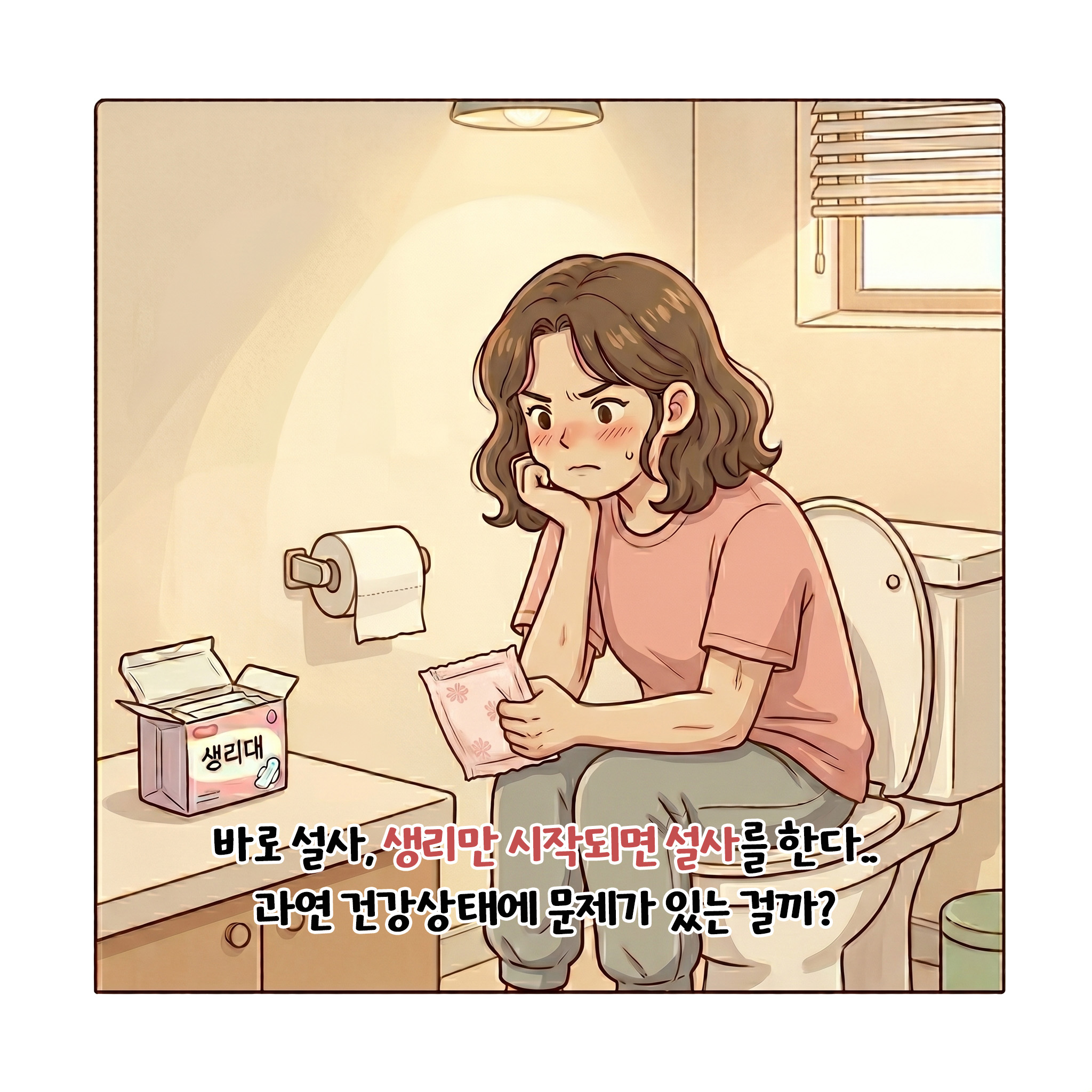 [자윤한의원 여성건강툰]생리만 시작하면 설사 괜찮을까? (3)