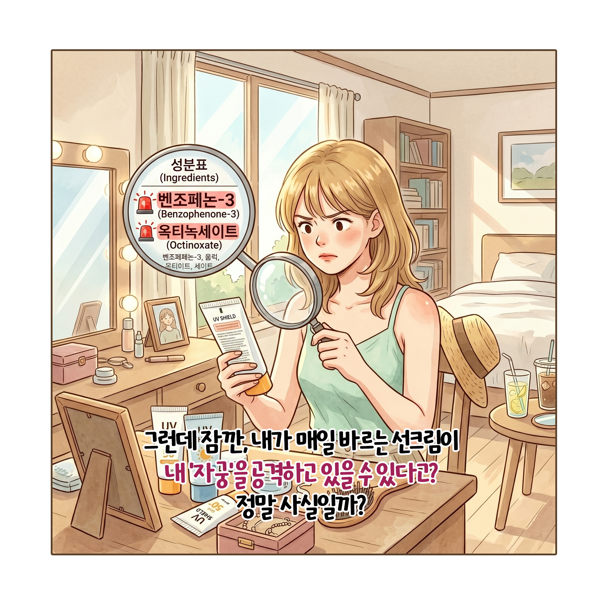 [자윤한의원 여성건강툰]매일 바르는 선크림이 자궁을 공격한다? (3)