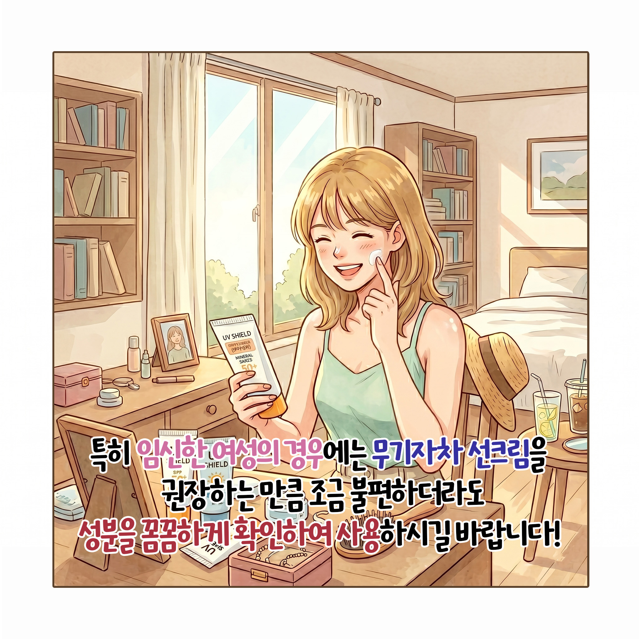 [자윤한의원 여성건강툰]매일 바르는 선크림이 자궁을 공격한다? (6)