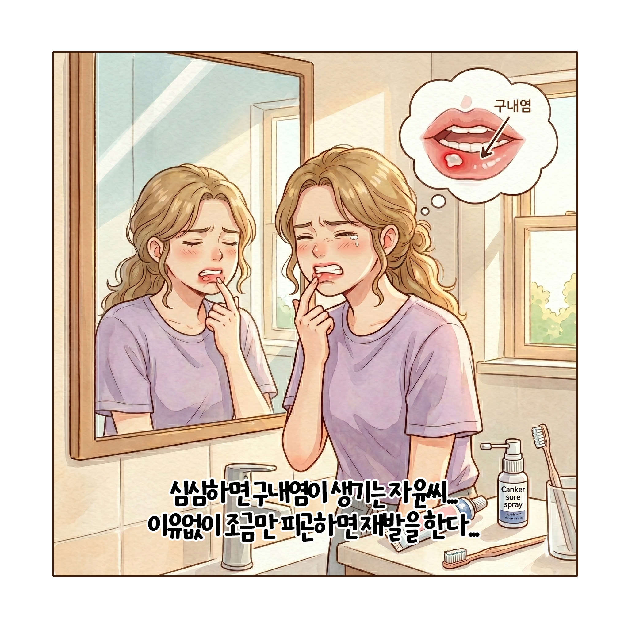 [자윤한의원 여성건강툰] 잦은 구내염, 난임의 연관성 ft. 다낭성난소증후군 · 자궁내막증 환자 주목 (2)