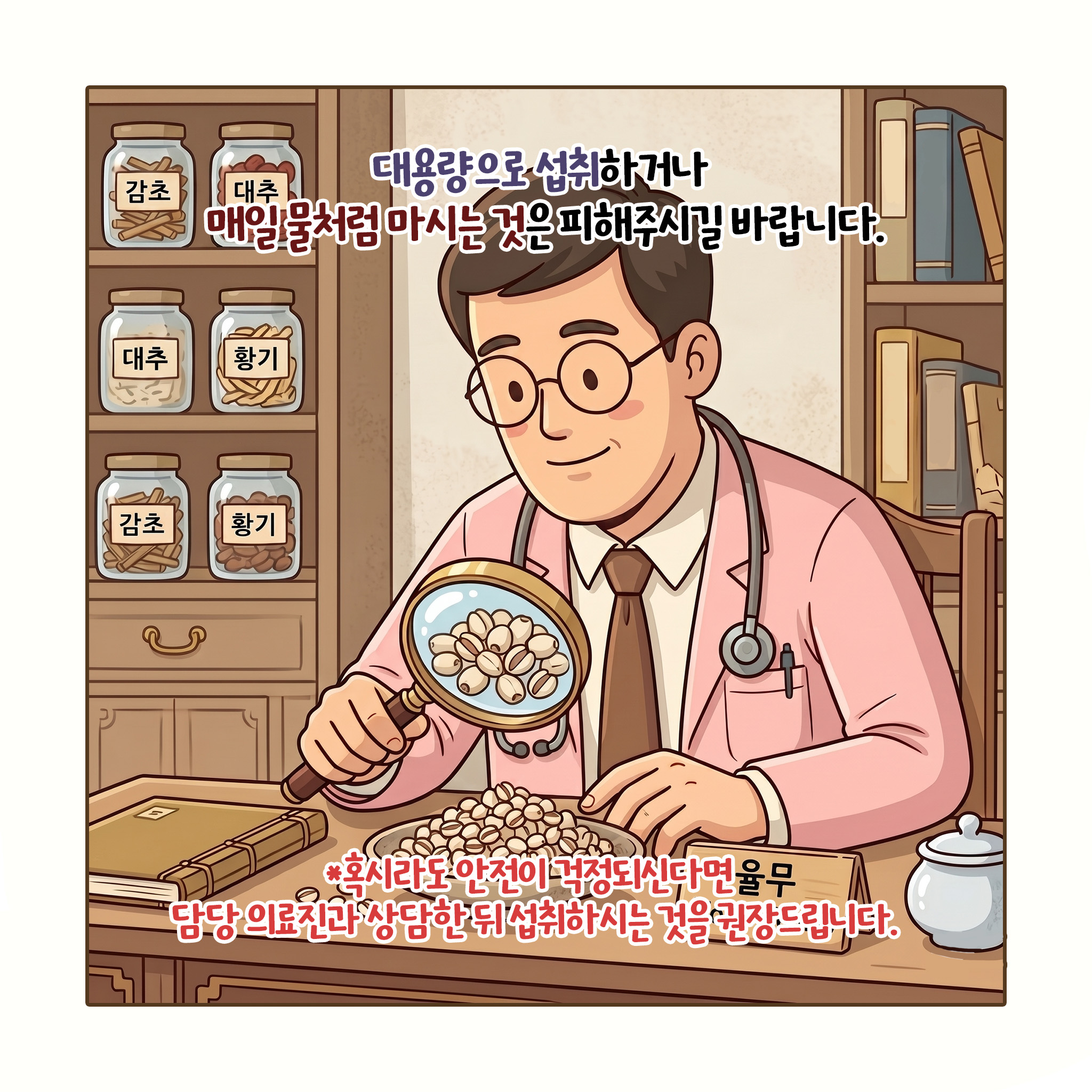 [자윤한의원 여성건강툰] 임산부 율무차 마셔도 될까요? 임신 중 율무 부작용 복용방법 궁금하다면 (7)